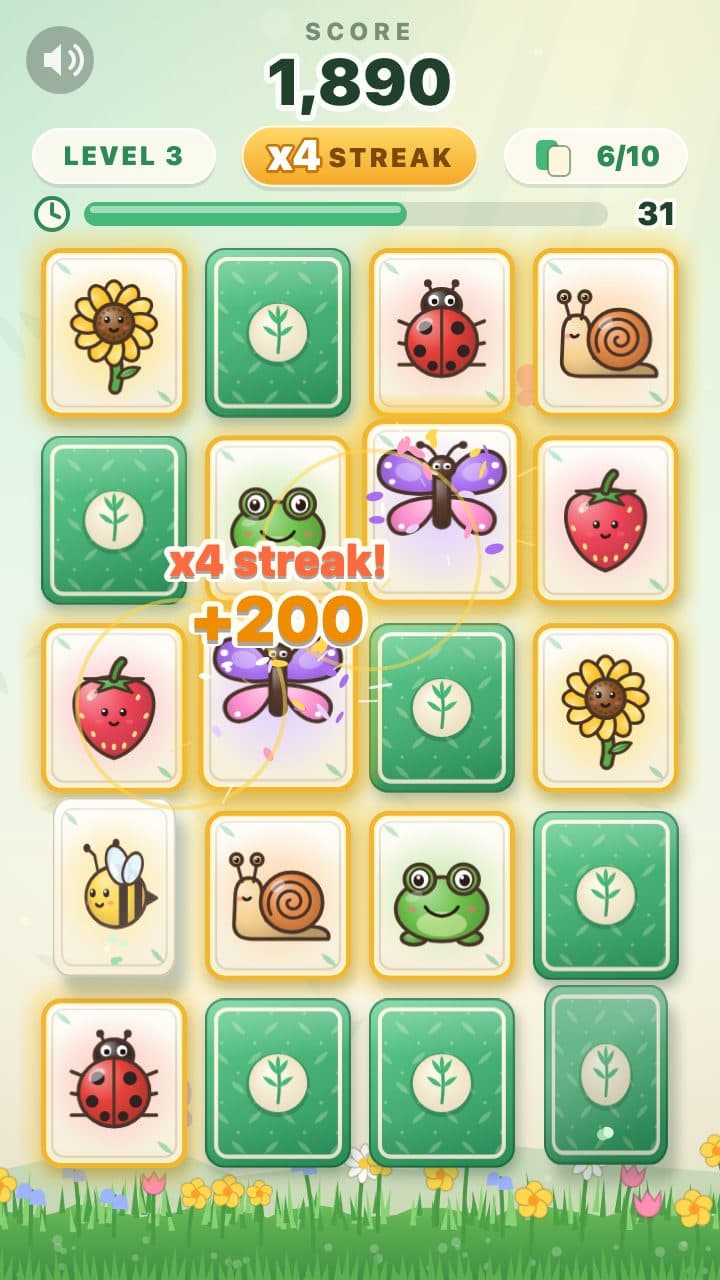 Memory Garden gameplay screenshot