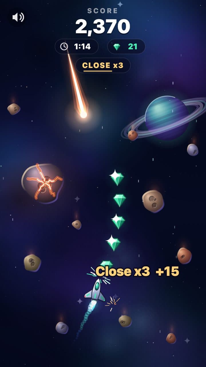 Meteor Dodge gameplay screenshot