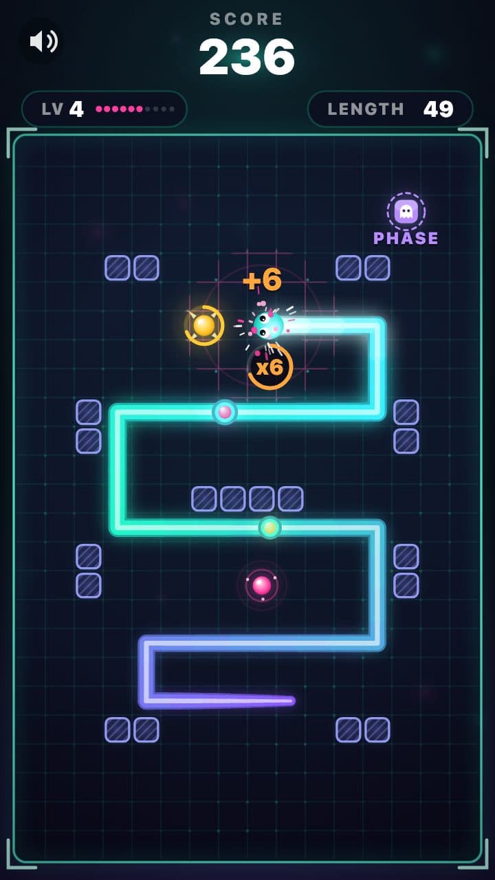Neon Snake gameplay screenshot